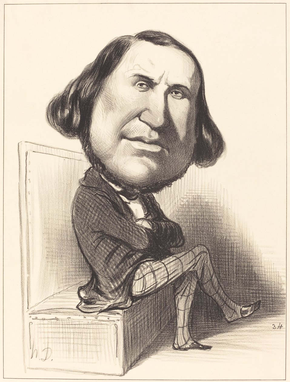 Srpnový večer od Honoré Daumier