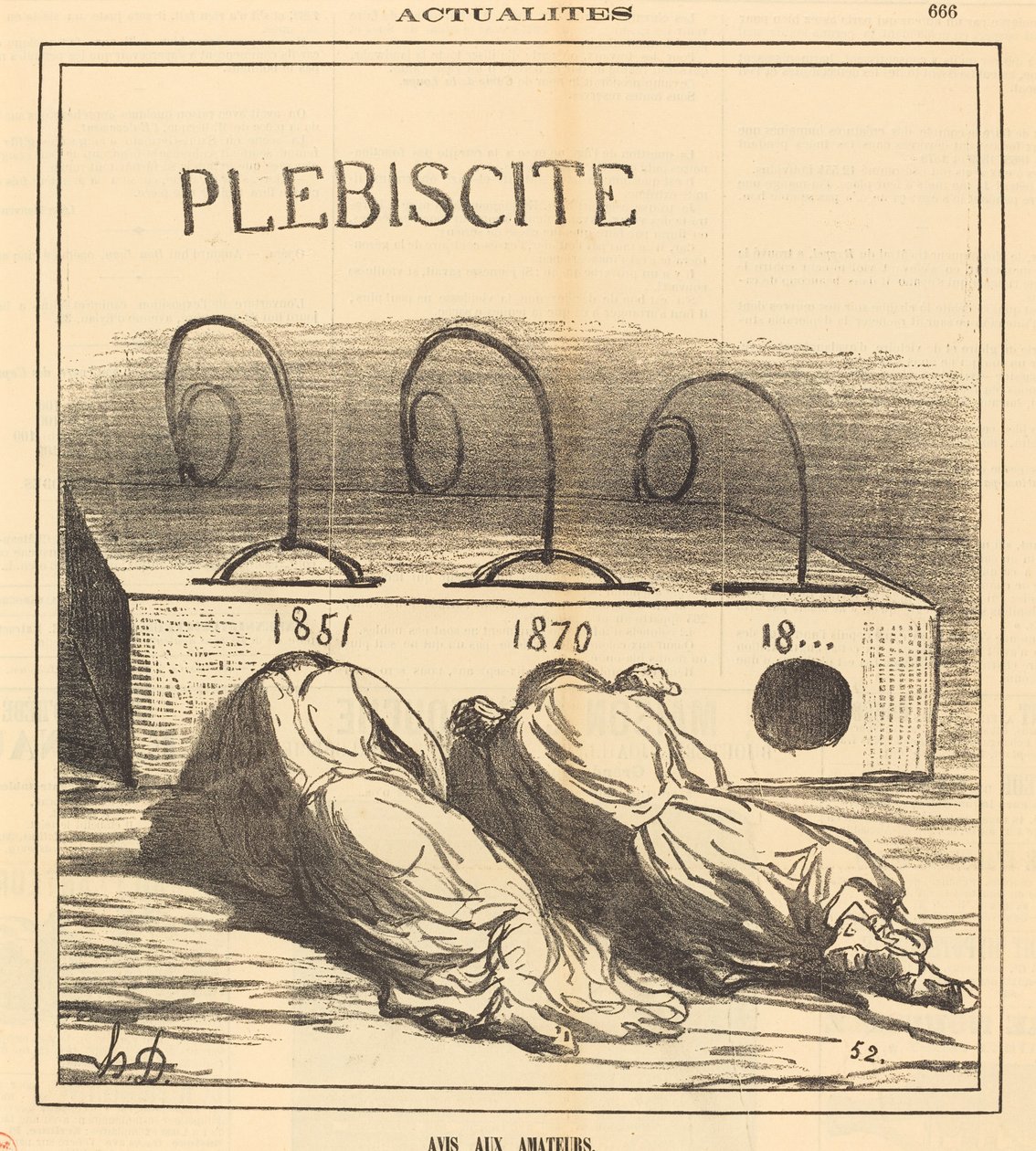 Upozornění pro amatéry od Honoré Daumier