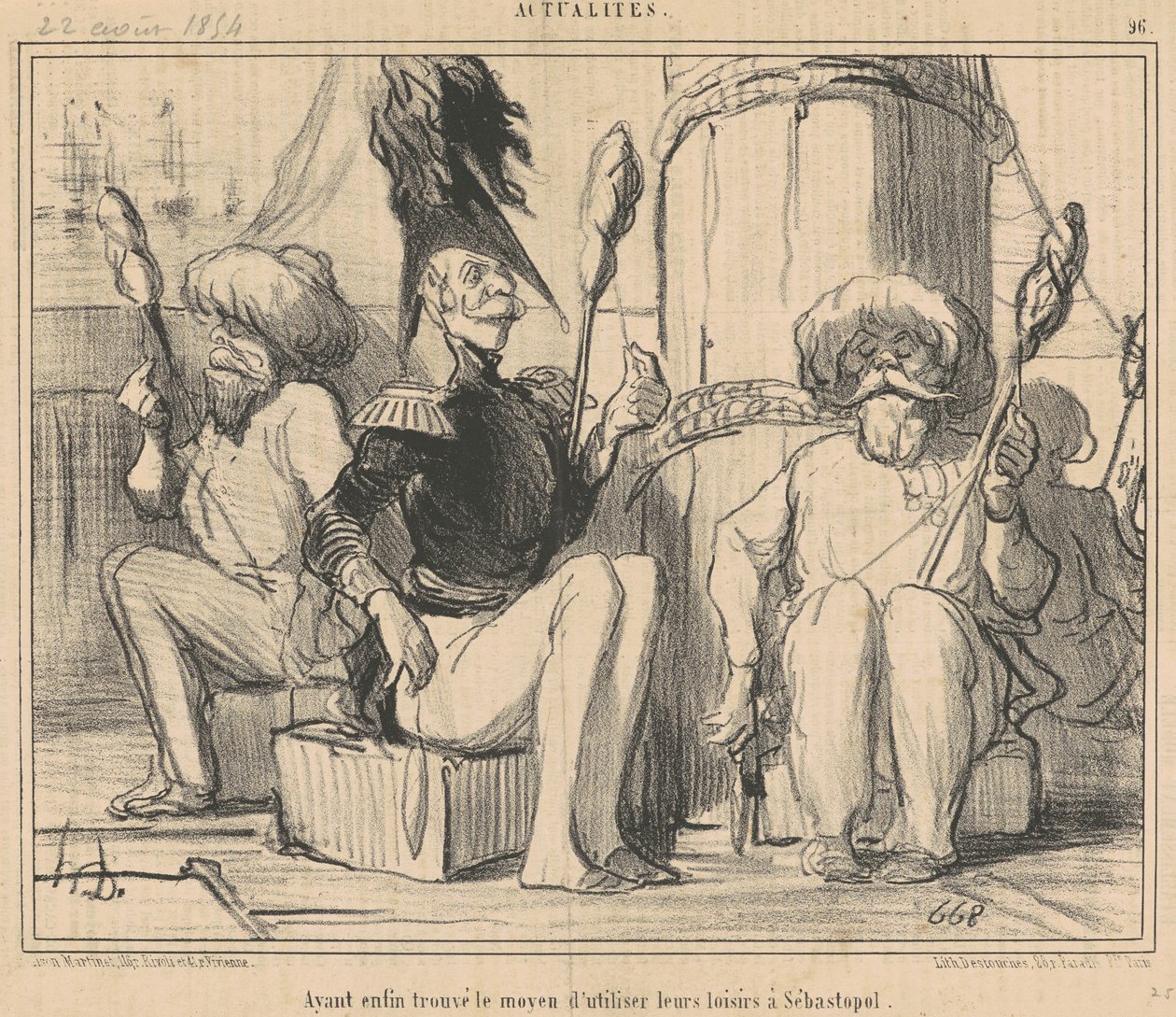 Konečně našli způsob, jak využít svůj volný čas! od Honoré Daumier