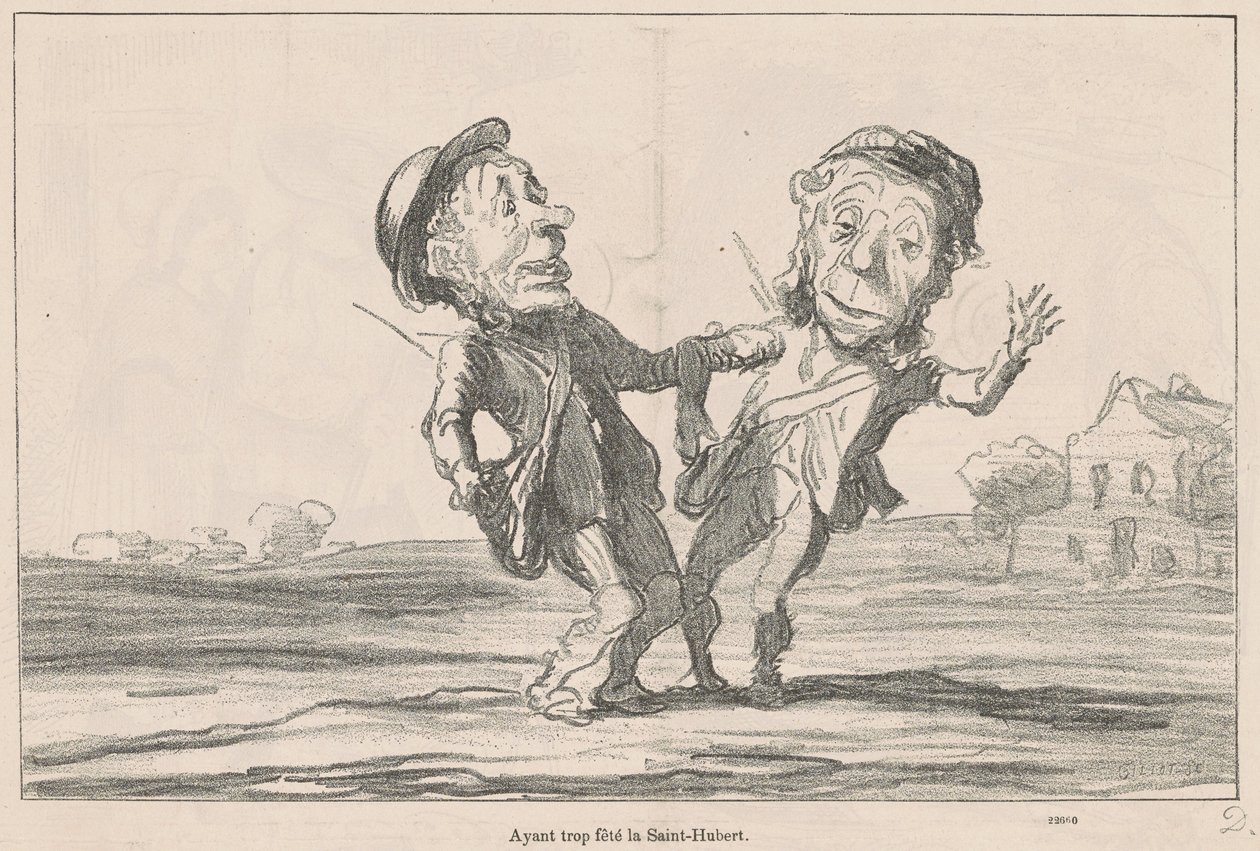 Příliš jsem oslavoval Saint-Huberta od Honoré Daumier