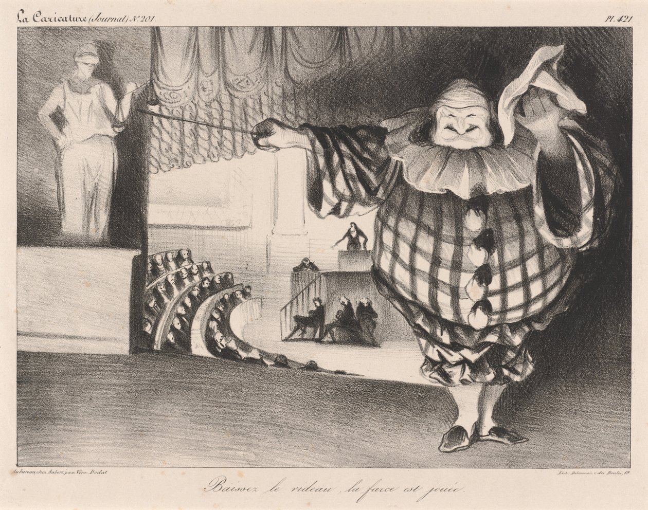 Spusťte závěs, fraška je u konce od Honoré Daumier