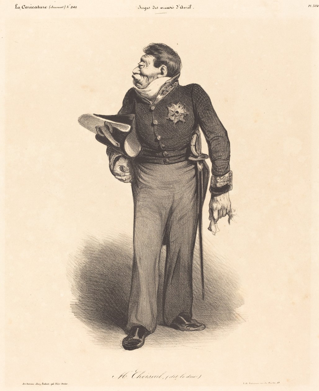 ŽE. Gabriel, vévoda z Choiseul od Honoré Daumier