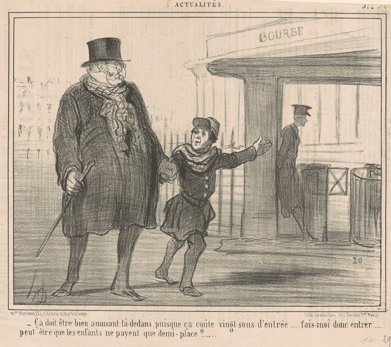 Musí tam být legrace... od Honoré Daumier