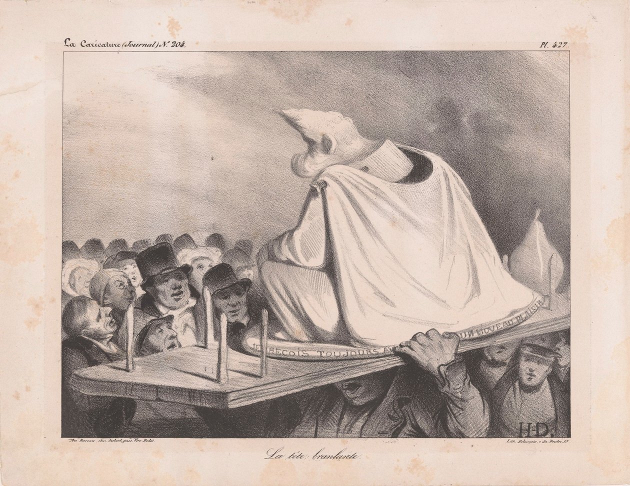 Karikatura Ludvíka Filipa I. 1773-1850, francouzského krále, 1834. od Honoré Daumier