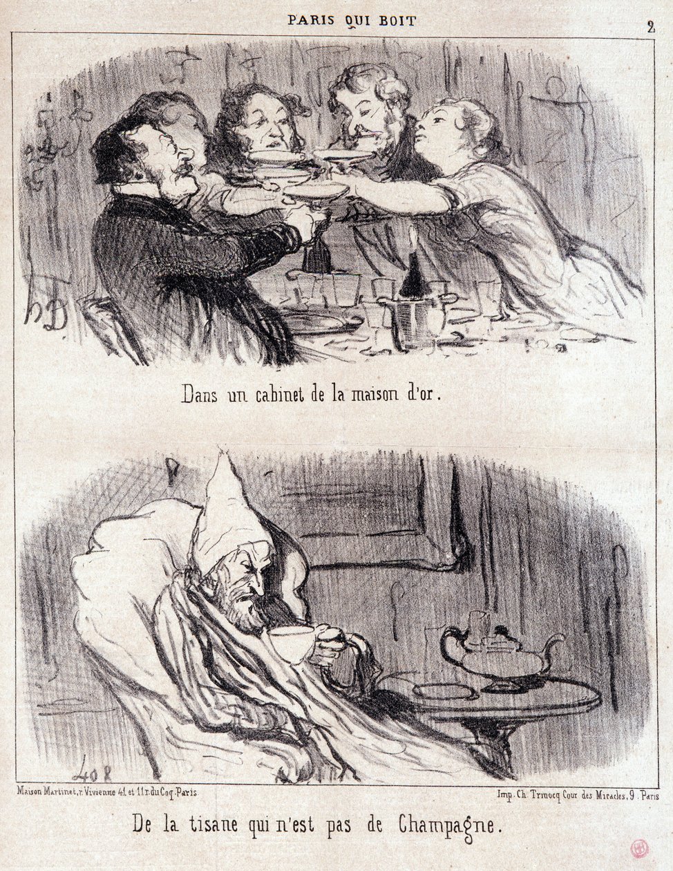 Karikatura o gastronomickém zneužívání. Seriál "Paris qui drinks": "v kabinetu domu d