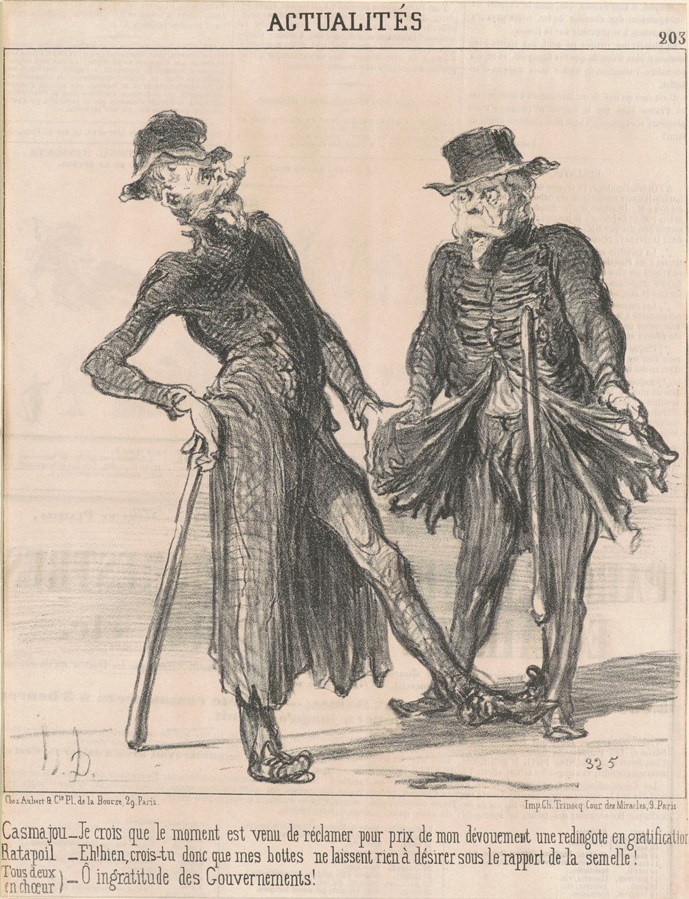 Casmajou - Ratapoil (oba ve sboru) od Honoré Daumier