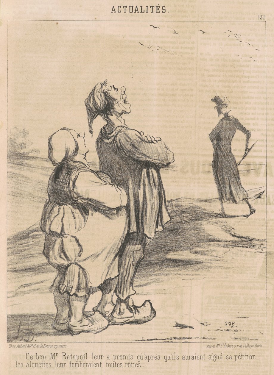 Tento dobrý pan Ratapoil jim slíbil... od Honoré Daumier
