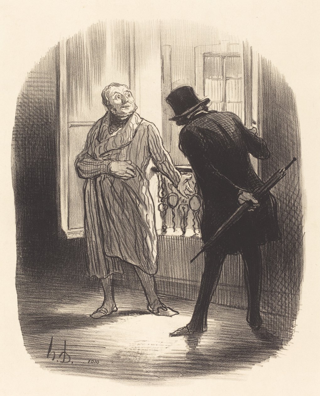 Toto ubytování je trochu drahé, na Place Royale... od Honoré Daumier