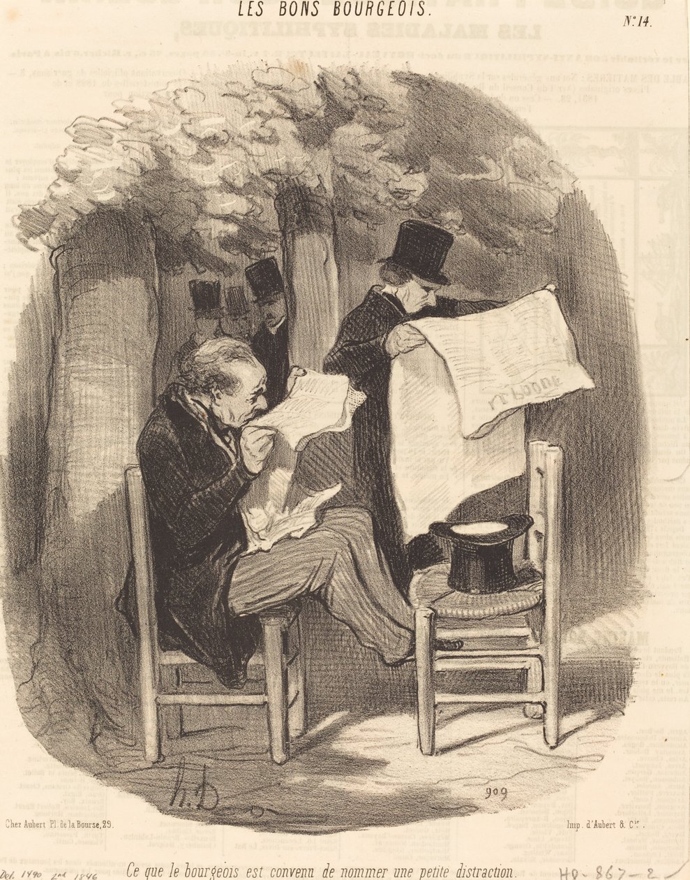 To, čemu se buržoazie shodla nazvat... rozptýlením od Honoré Daumier