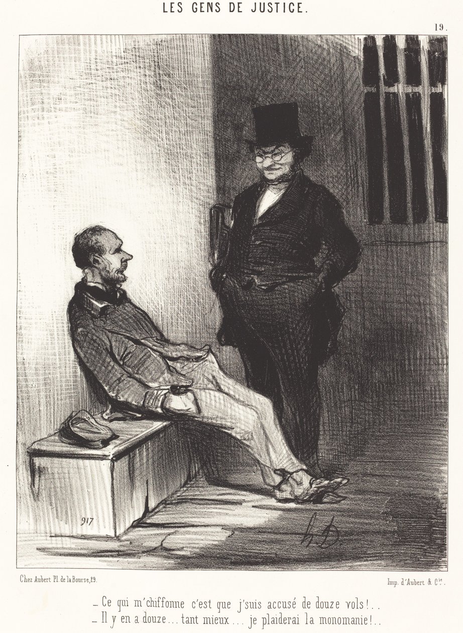 Co mě trápí je... dvanáct letů!... od Honoré Daumier