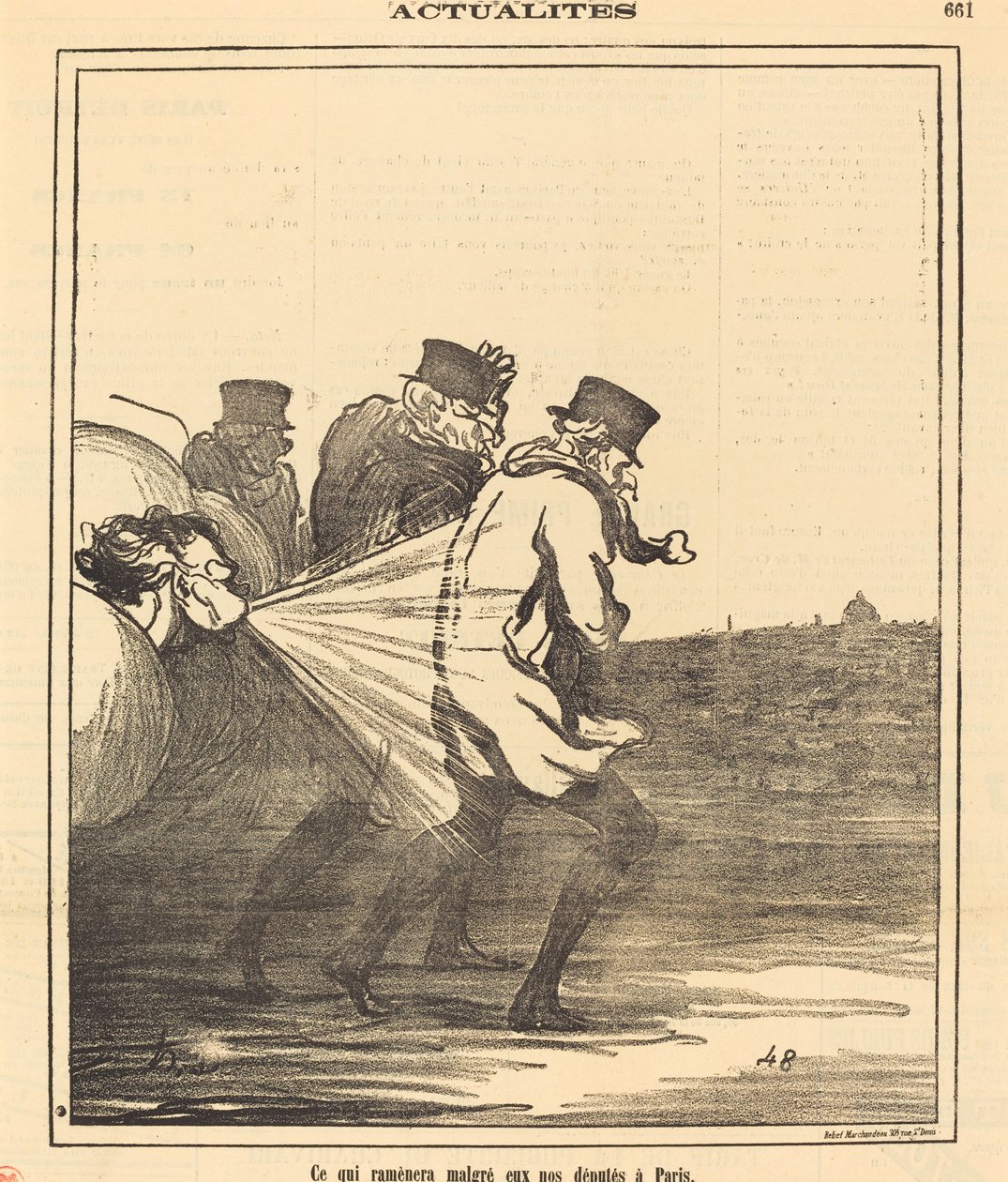 Což přivede... naše poslance zpět do Paříže od Honoré Daumier