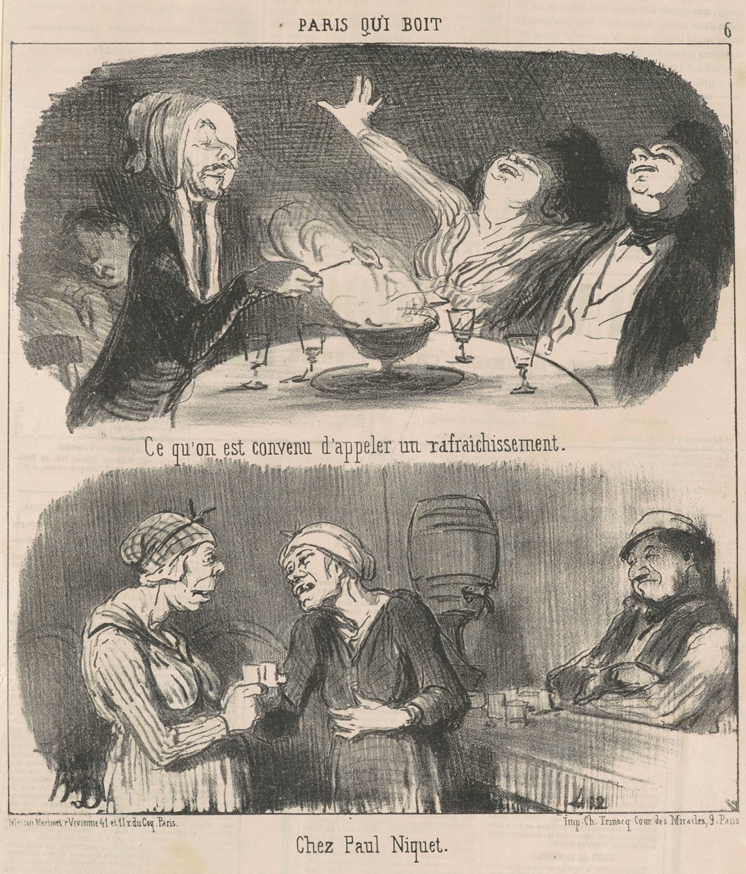 To, čemu jsme se shodli, že budeme nazývat občerstvením od Honoré Daumier