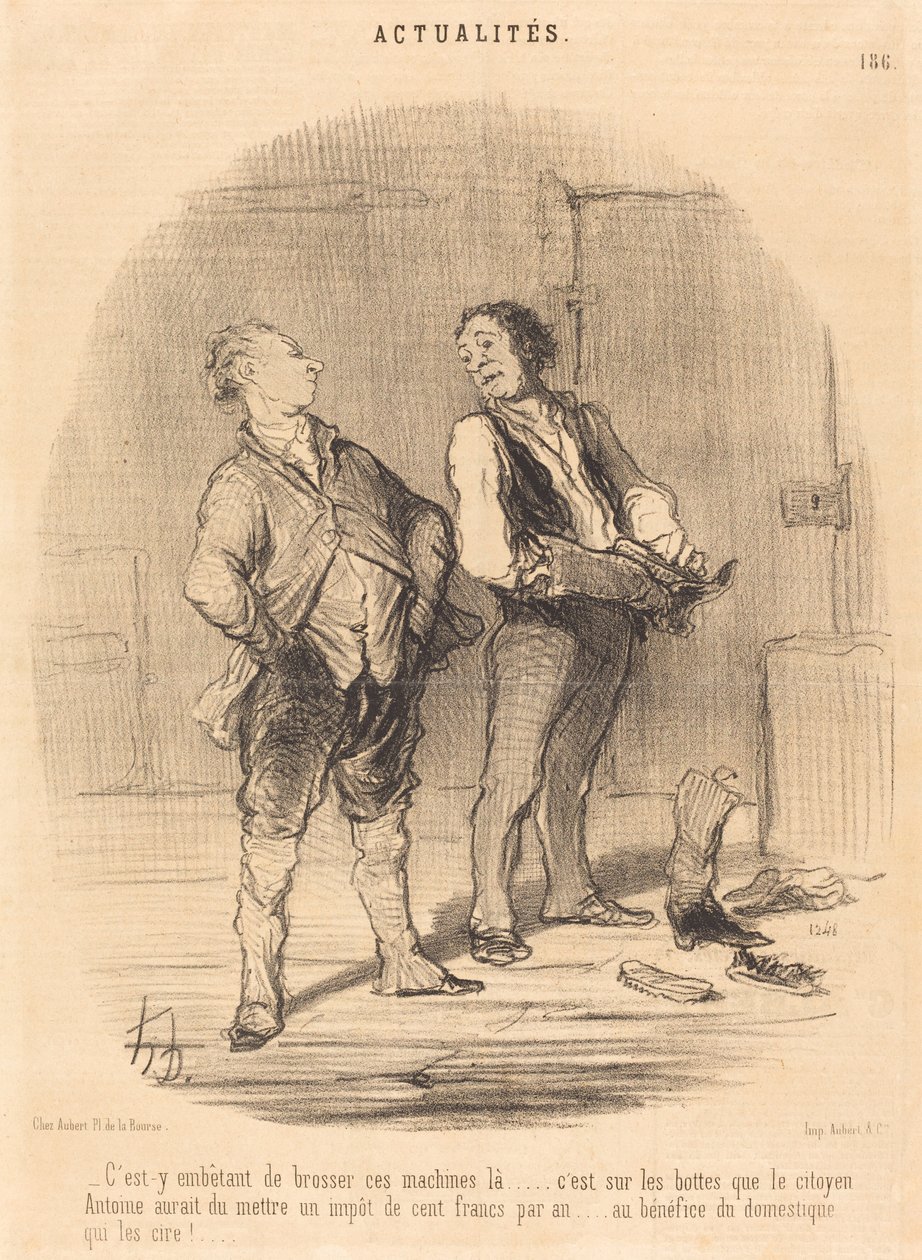 Je otravné tam ty stroje kartáčovat... od Honoré Daumier