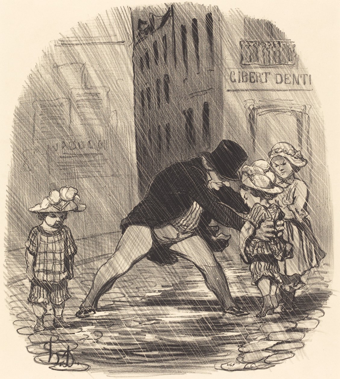 Je hloupé mít v zimě... od Honoré Daumier