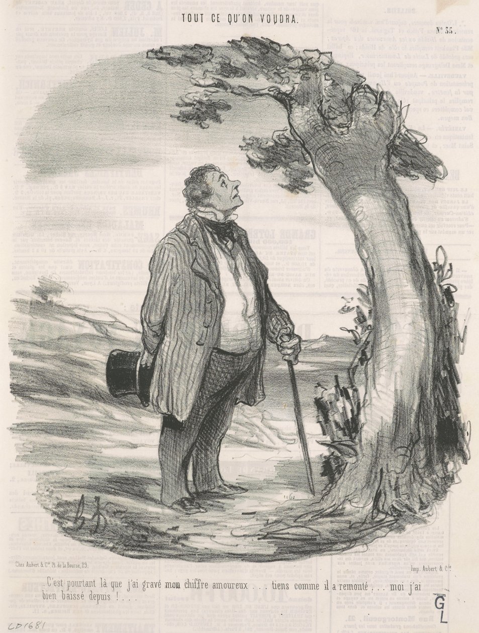 Tam jsem vyryl své číslo... od Honoré Daumier