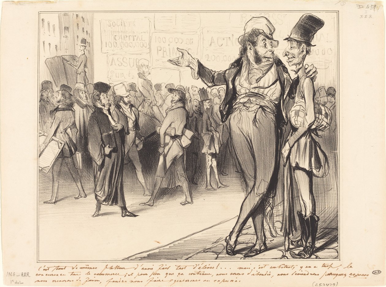 Je stejně lichotivé mít tolik studentů!... od Honoré Daumier