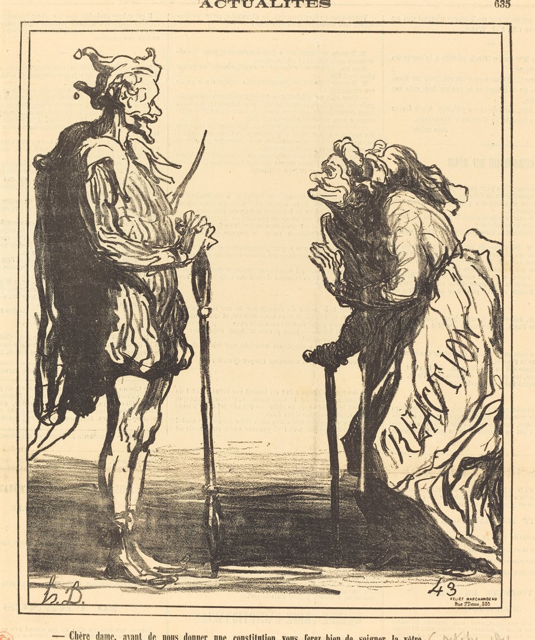Vážená paní, než nám dáte... od Honoré Daumier