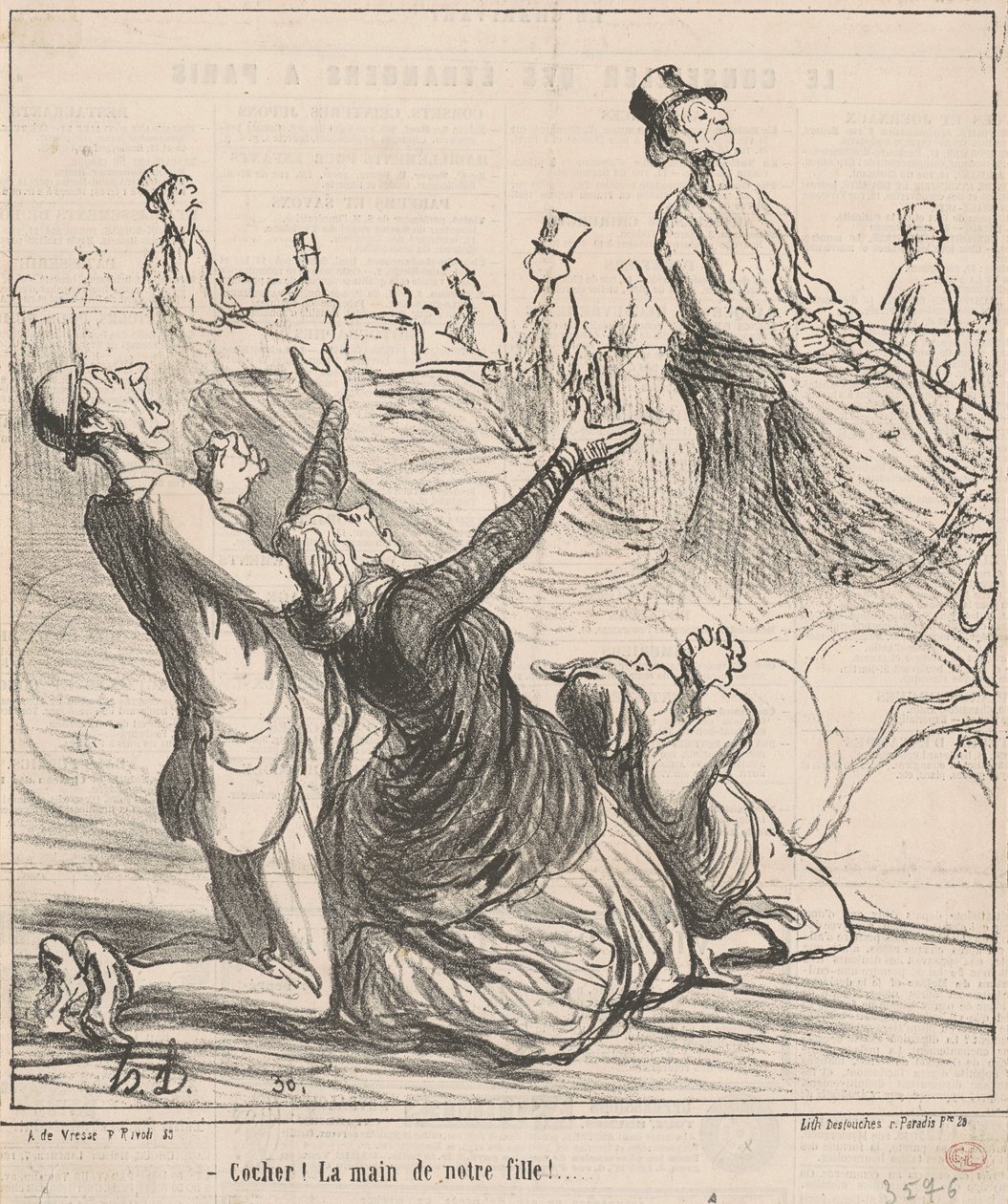 Šek! Ruka naší dcery! od Honoré Daumier