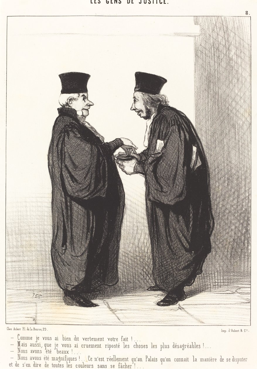 Jak jsem ti řekl, hotovo! od Honoré Daumier