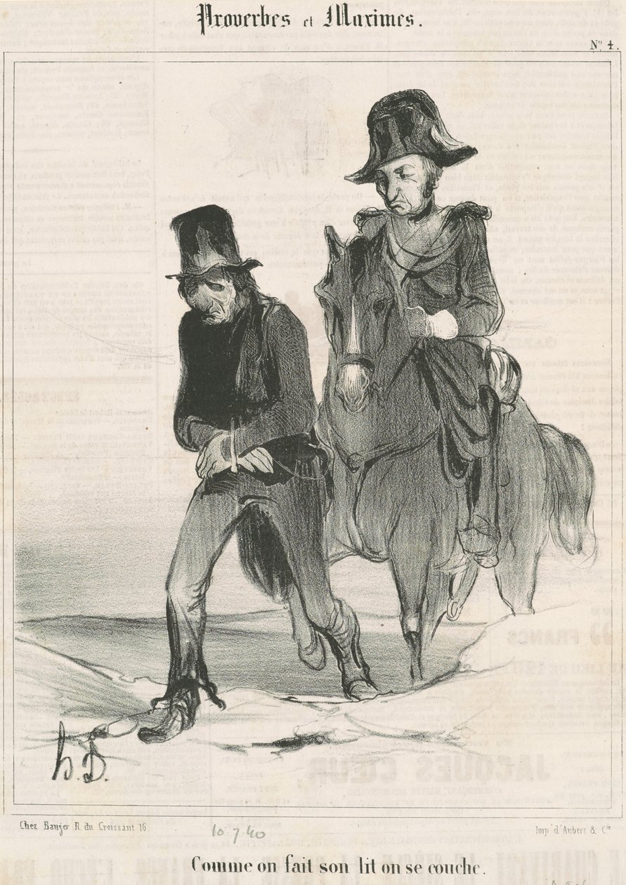 Když si usteleme postel, lehneme si od Honoré Daumier