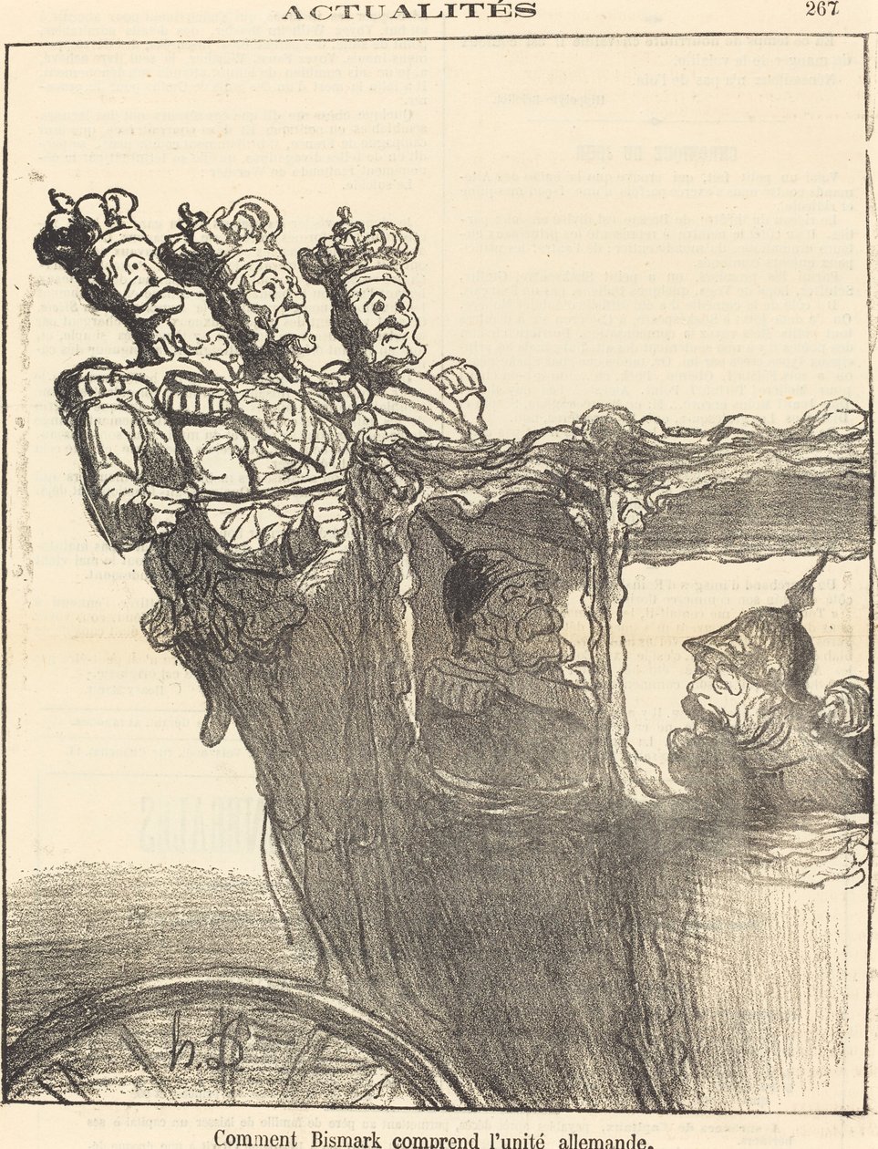 Jak Bismarck rozumí německé jednotě od Honoré Daumier