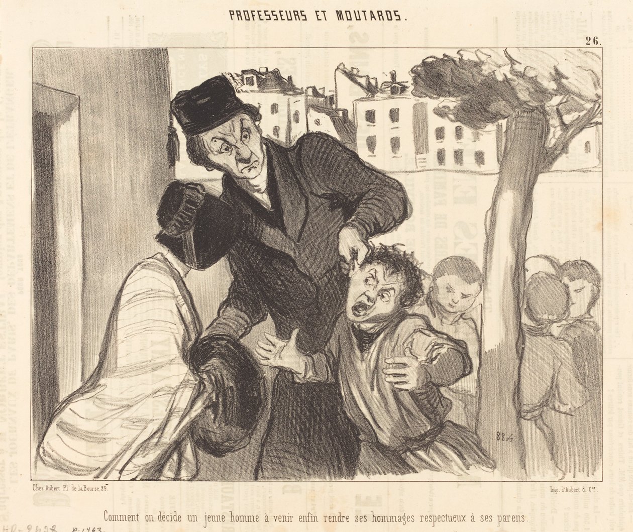 Jak ses rozhodl, že mladý muž přijde... od Honoré Daumier