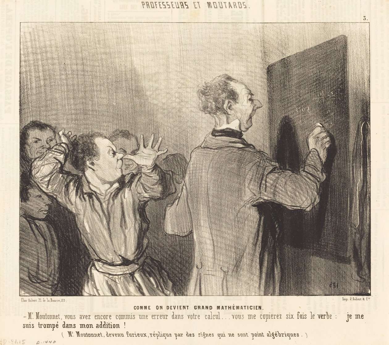 Jak se člověk stane velkým matematikem od Honoré Daumier