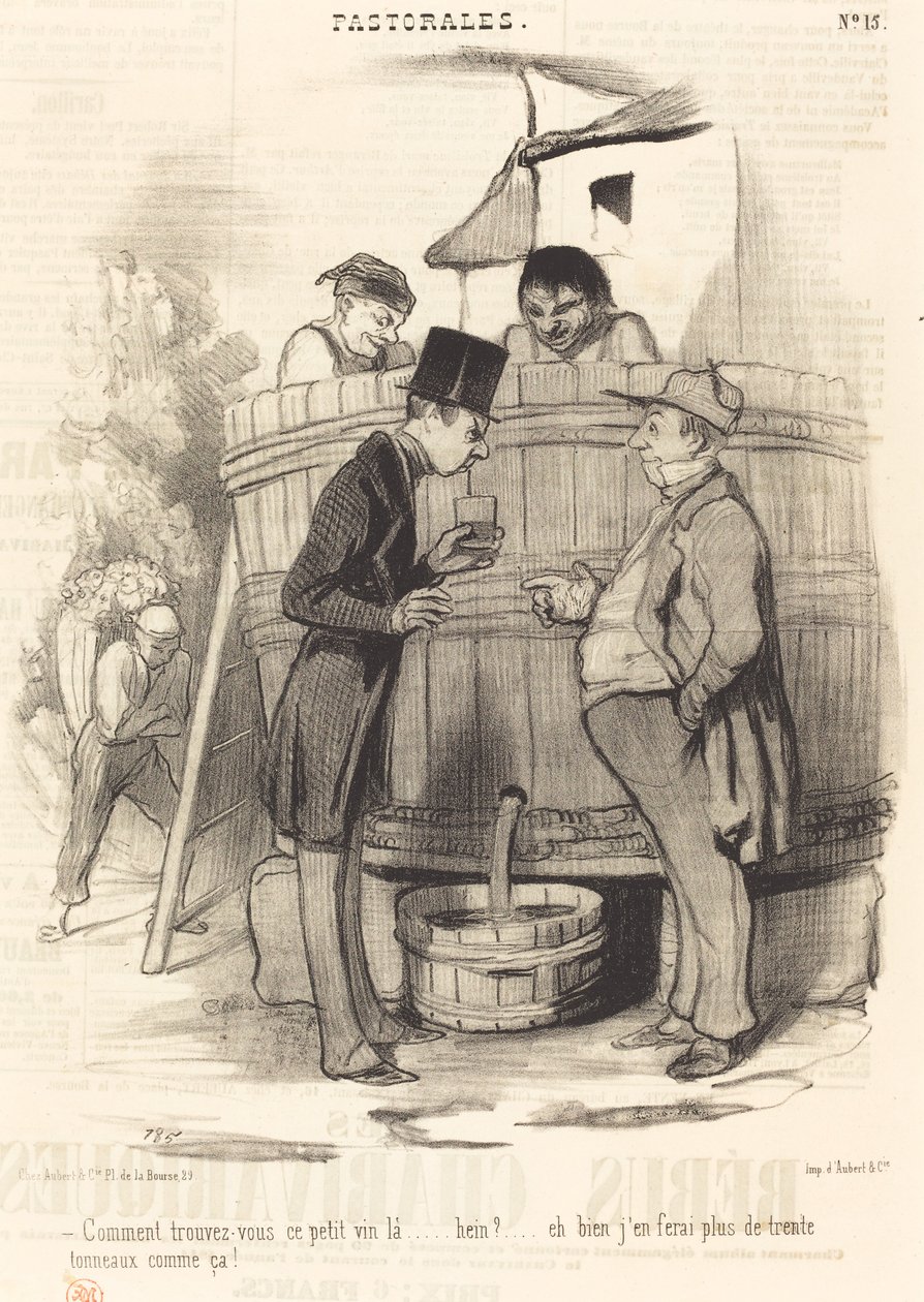 Jak jste našli toto malé víno... od Honoré Daumier