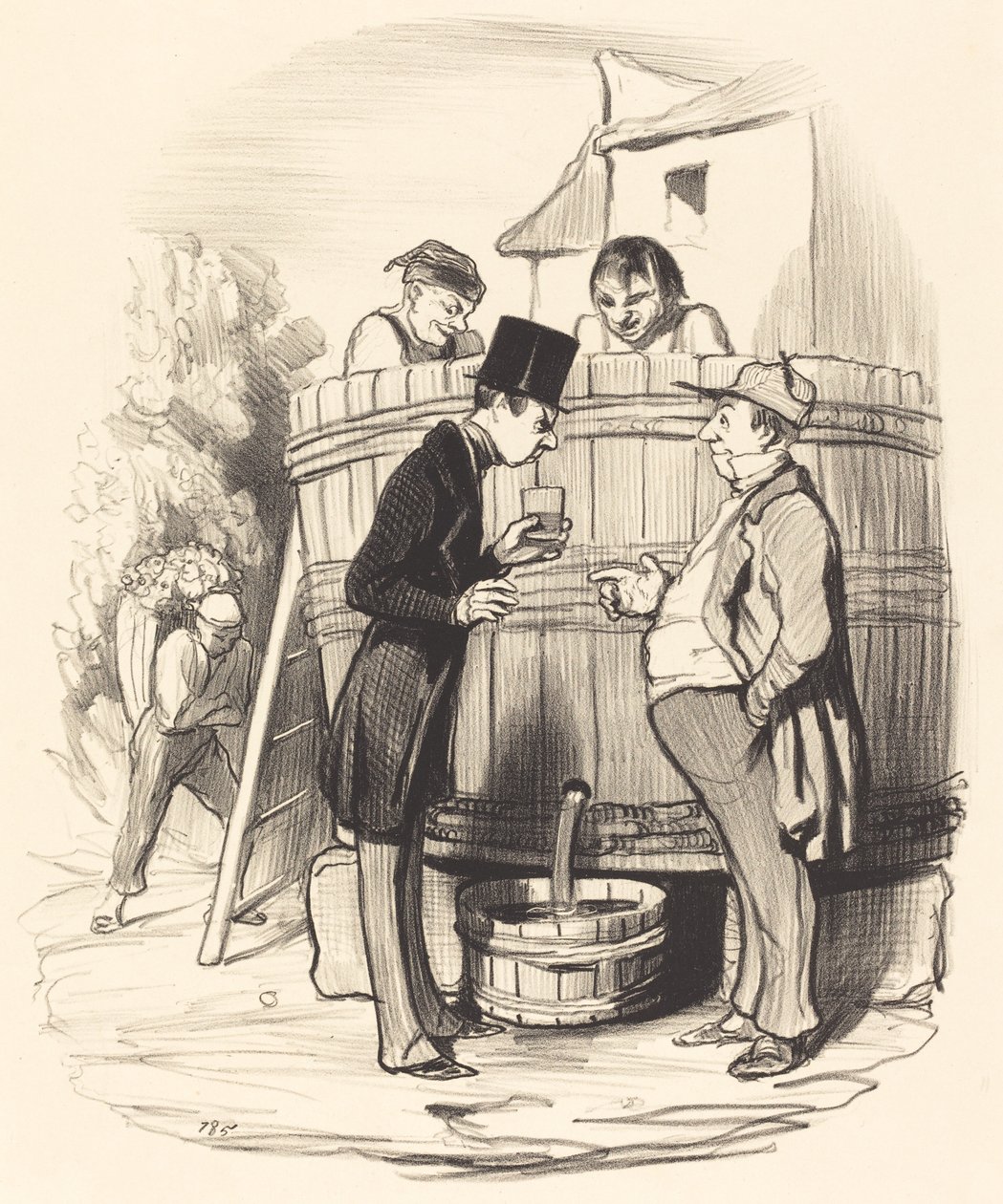 Jak jste našli toto malé víno... od Honoré Daumier