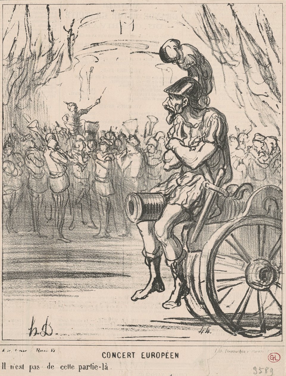 Evropský koncert od Honoré Daumier