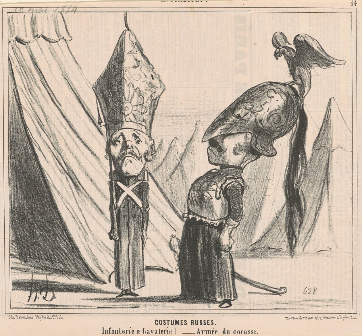 Kostýmy ruští od Honoré Daumier