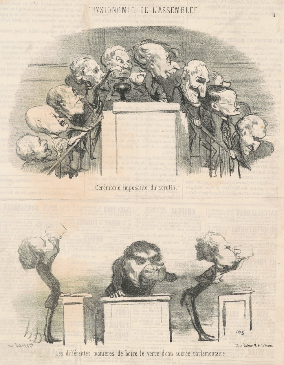 Slavnostní slavnostní hlasování od Honoré Daumier