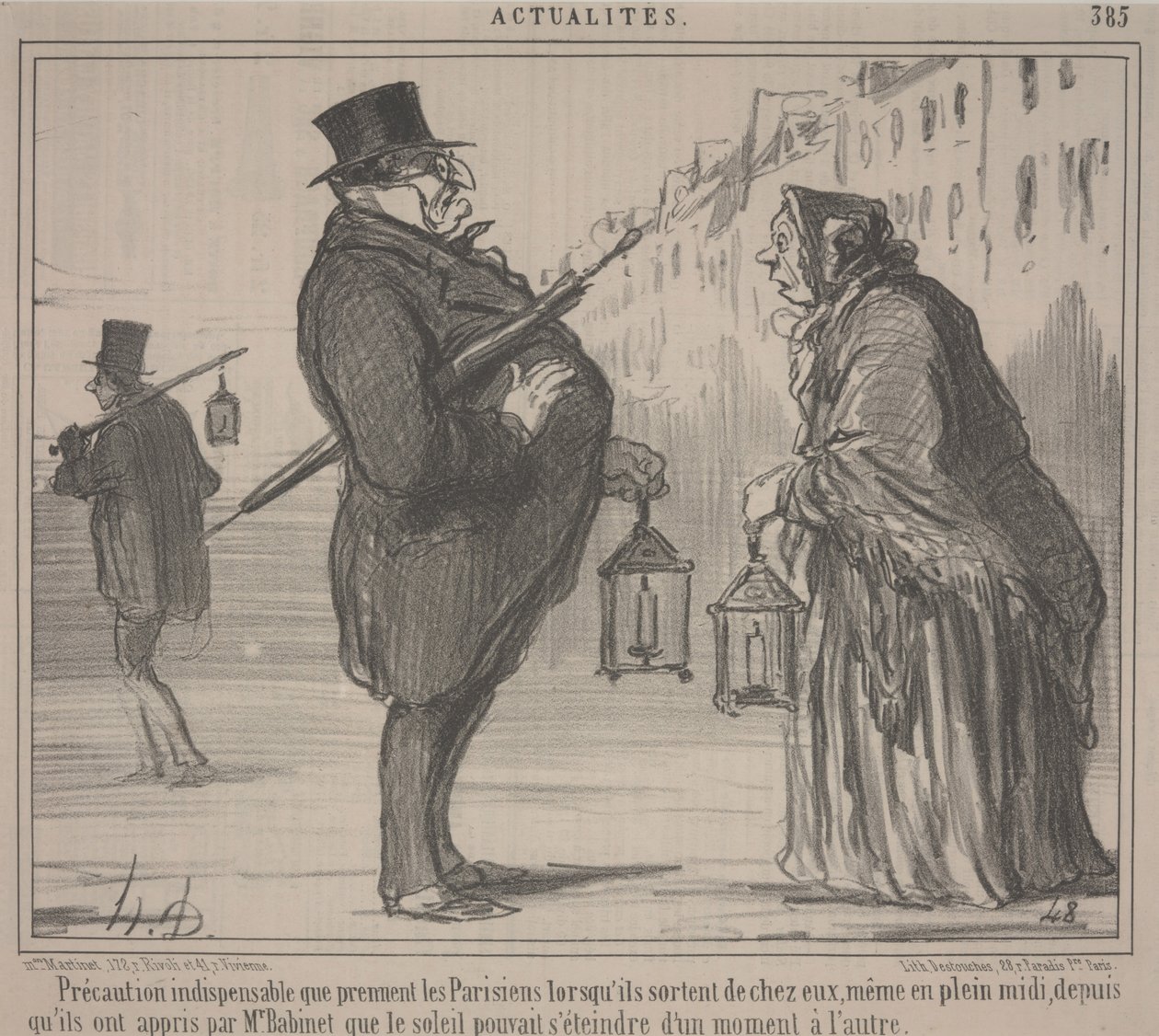 Aktuální akce, no. 385: Essential Precaution, Paris od Honoré Daumier