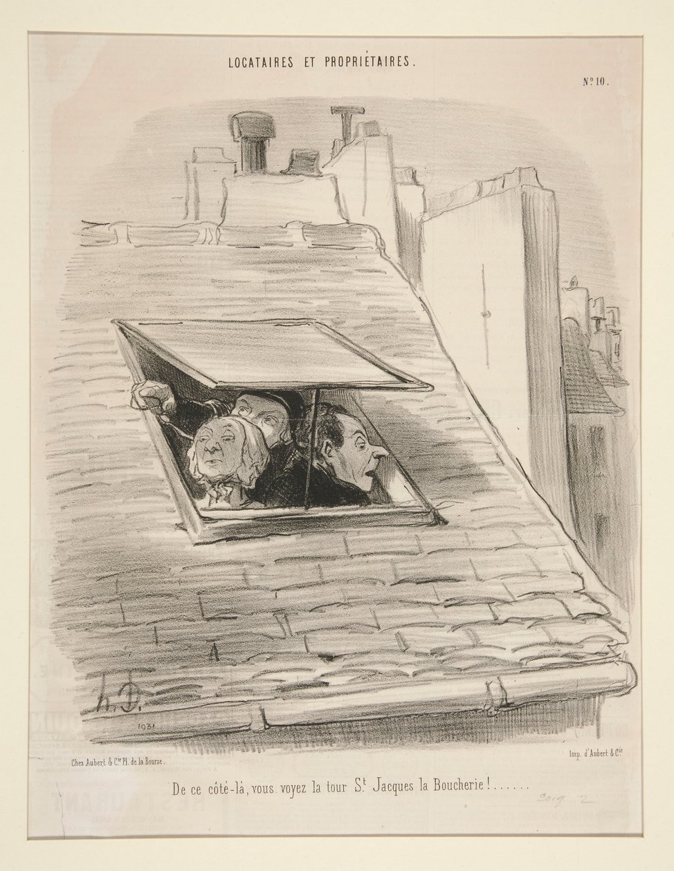 Z této strany je vidět věž St. Jacques la Boucherie! od Honoré Daumier