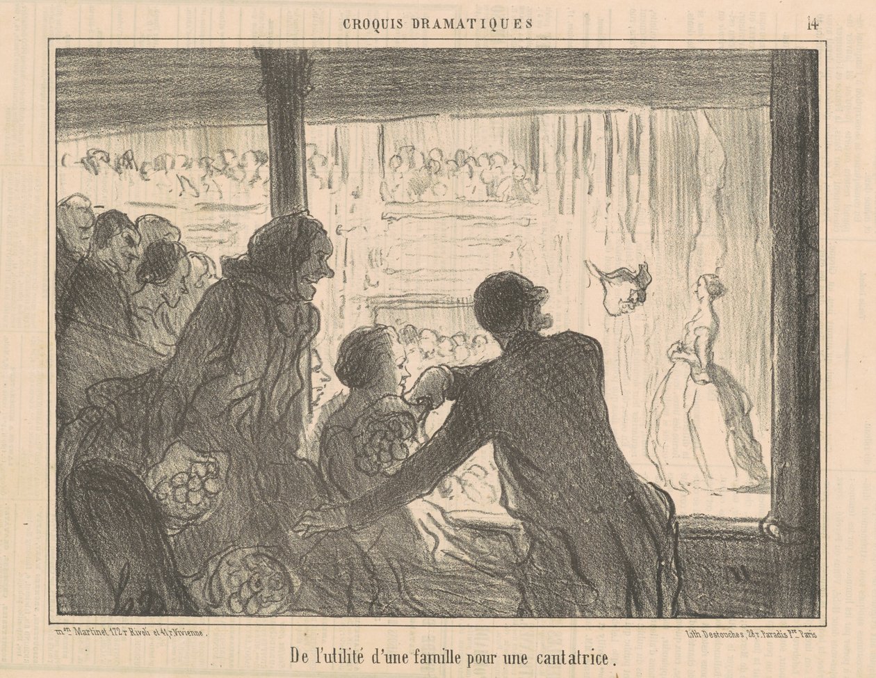 O užitečnosti rodiny pro zpěváka od Honoré Daumier