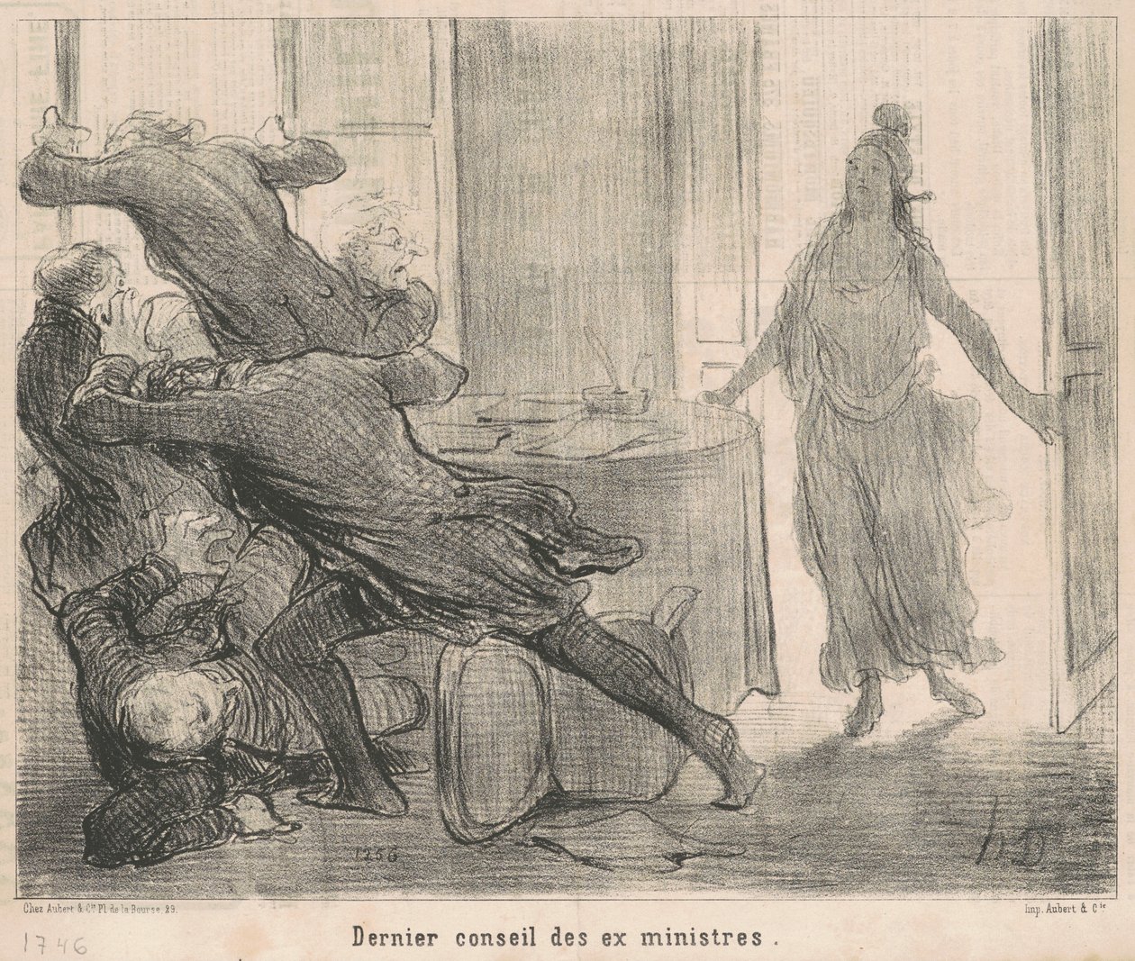 Poslední rada exministrů od Honoré Daumier