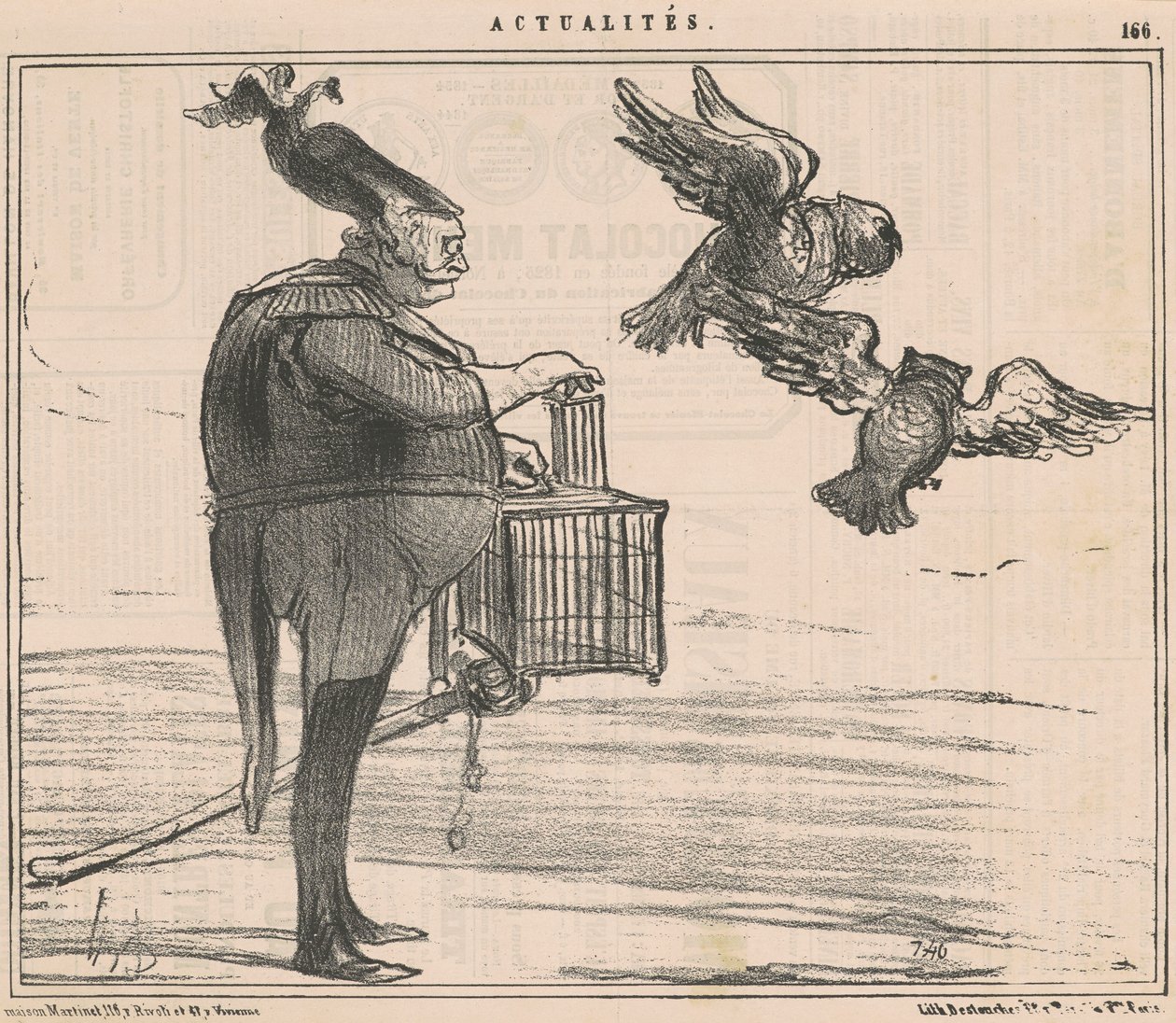 Dva velkovévodové rozpoutaní... na Sevastopol od Honoré Daumier