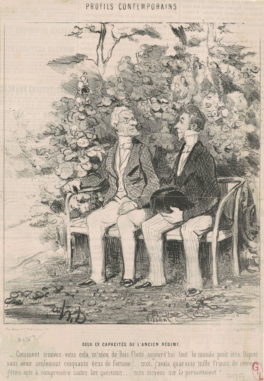 Dvě bývalé kapacity starého režimu od Honoré Daumier