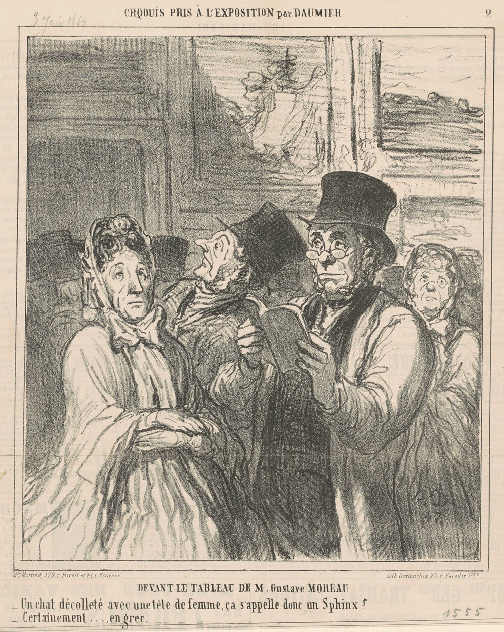 Před obrazem M. G. Moreaua od Honoré Daumier