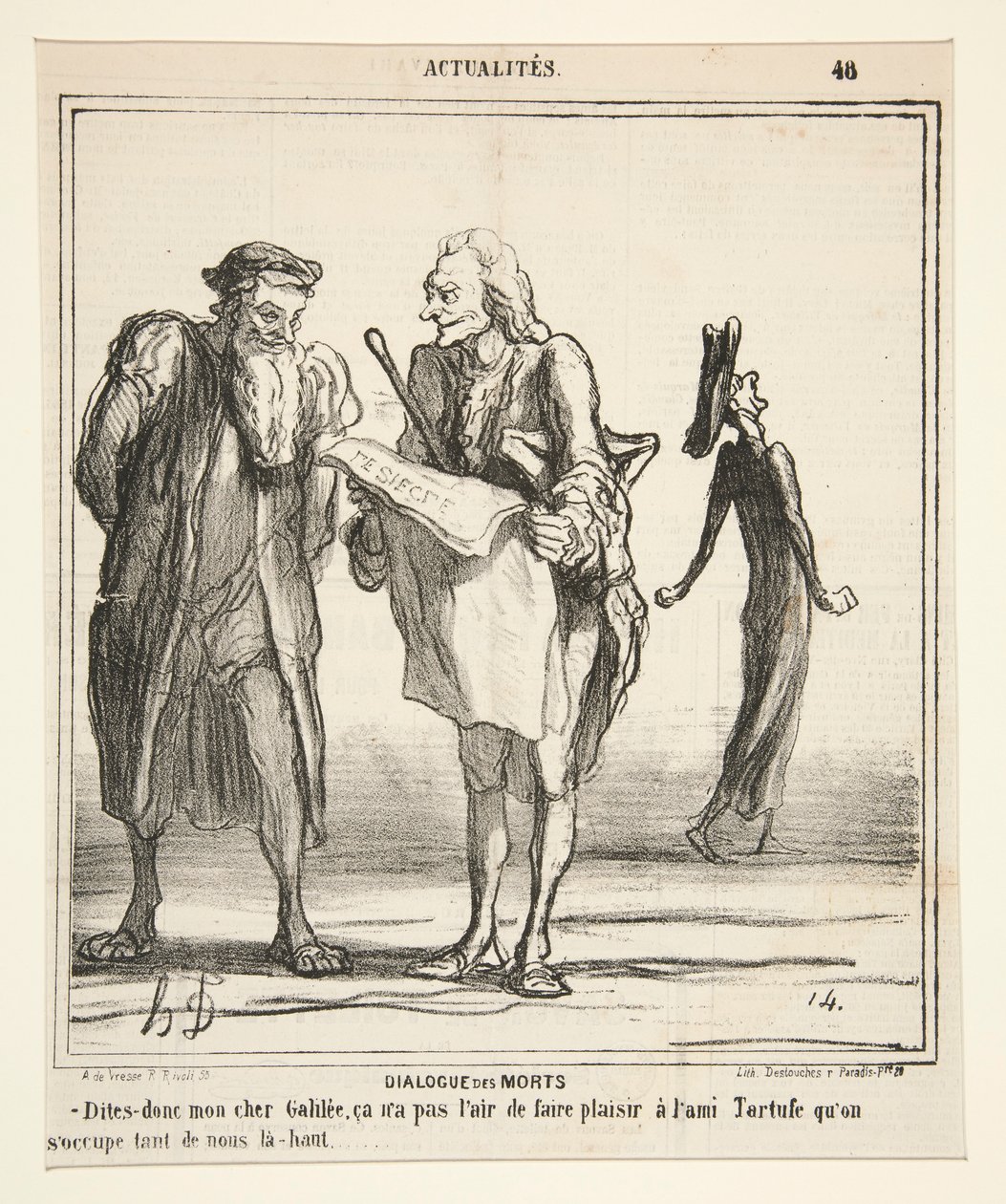 Dialogue of the Dead - Řekni to, má drahá Galilee od Honoré Daumier