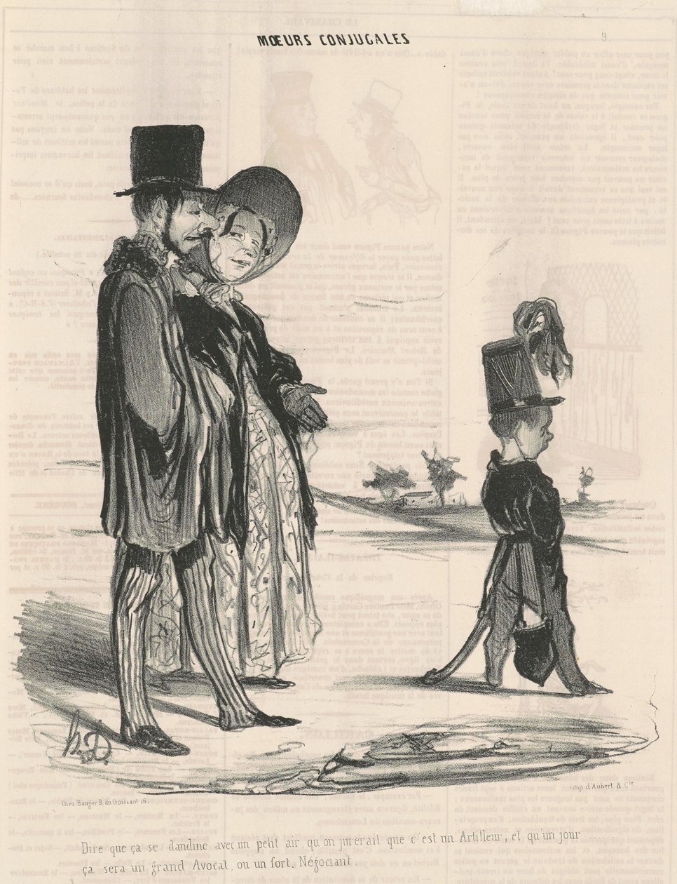Říct, že se to tak kolébá s trochou vzduchu... od Honoré Daumier