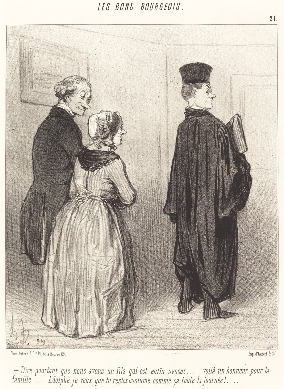 Abych řekl... že máme syna, který je... právník... od Honoré Daumier