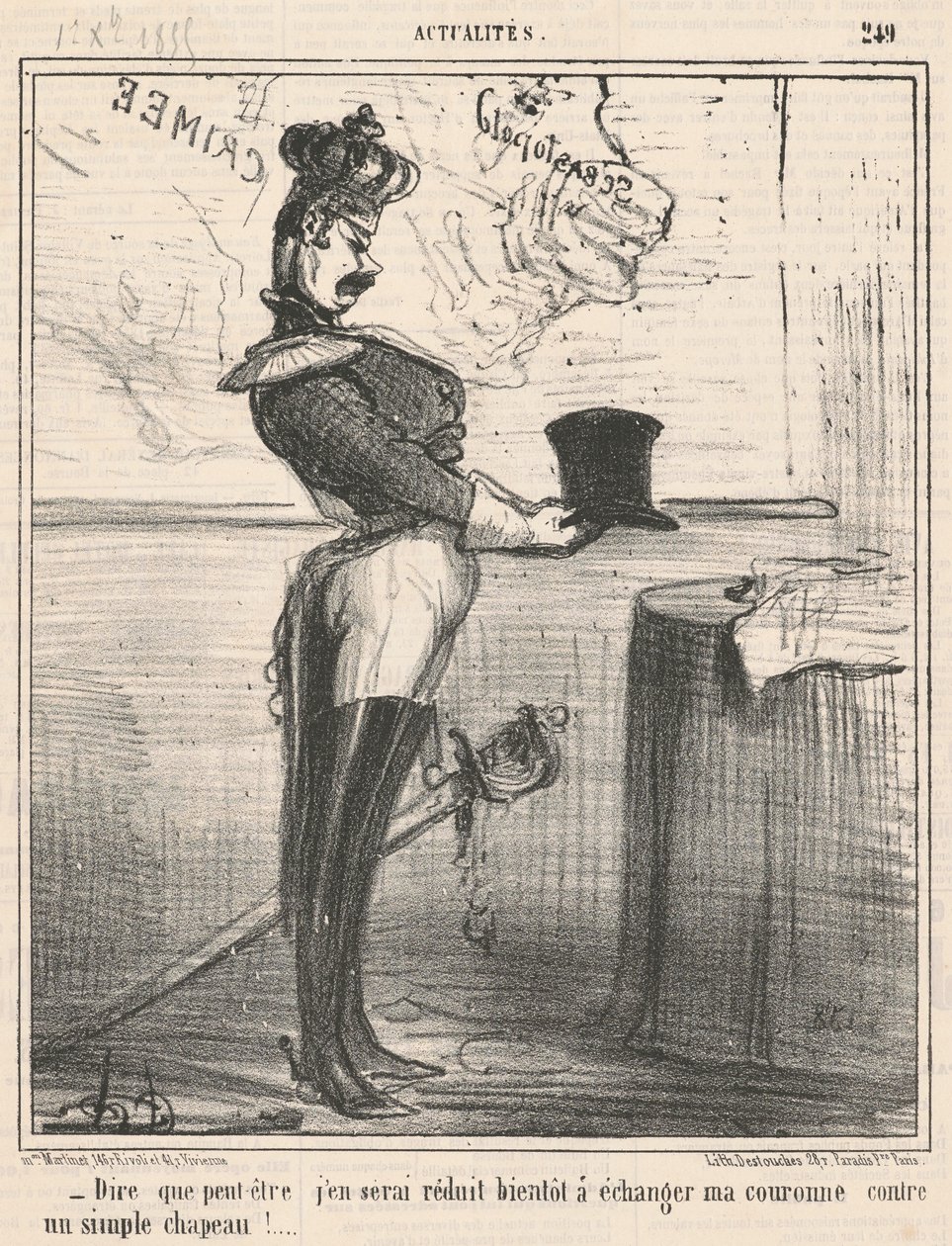 Říct si, že se k tomu možná snížím... od Honoré Daumier