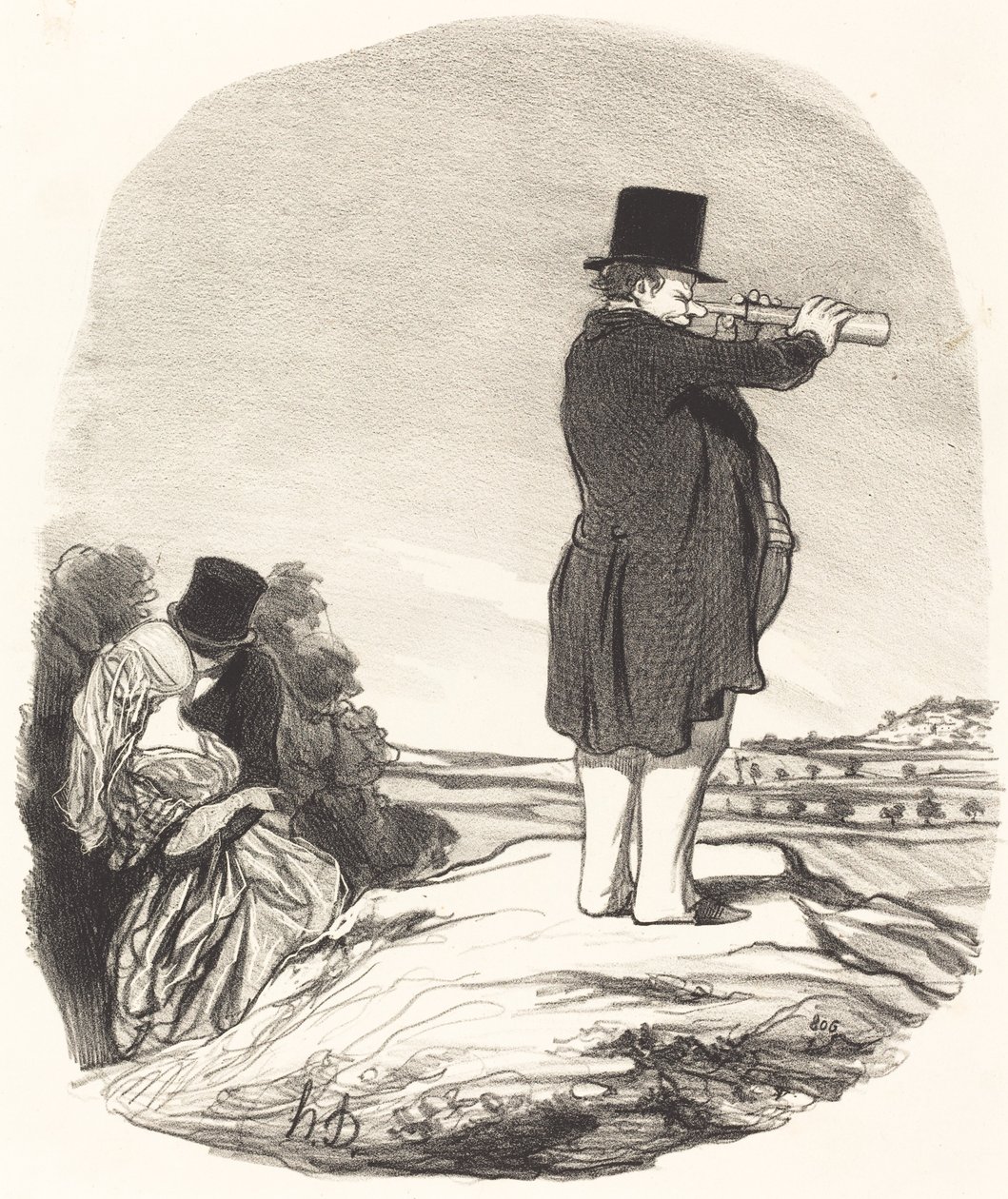 Řekni moje žena... Nic nevidím! od Honoré Daumier