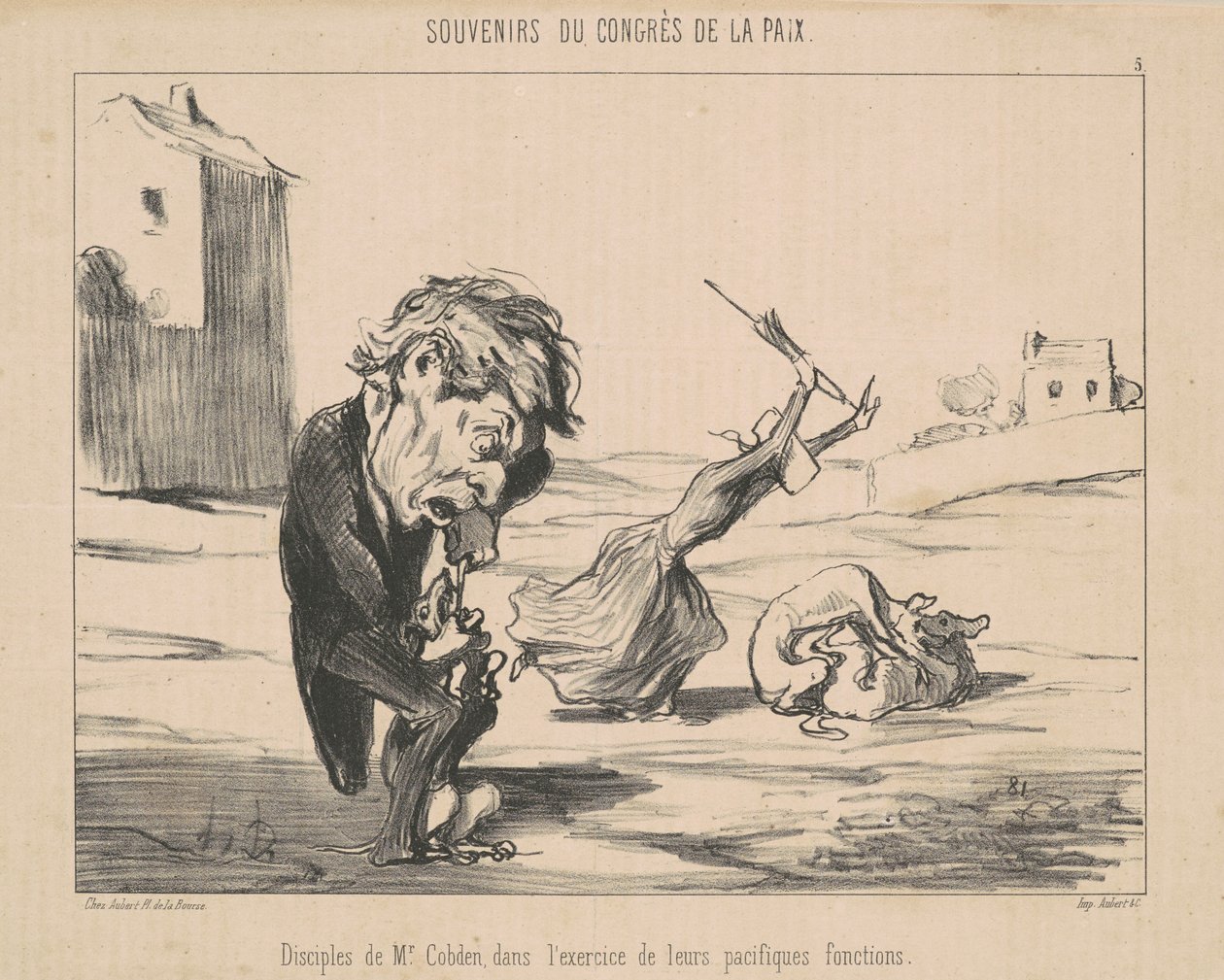 Disciples de M. Cobden od Honoré Daumier
