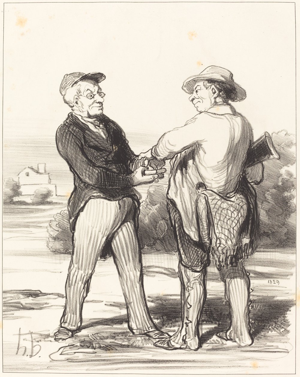 Řekněte, prezidente, není možné chytit zajíce... od Honoré Daumier