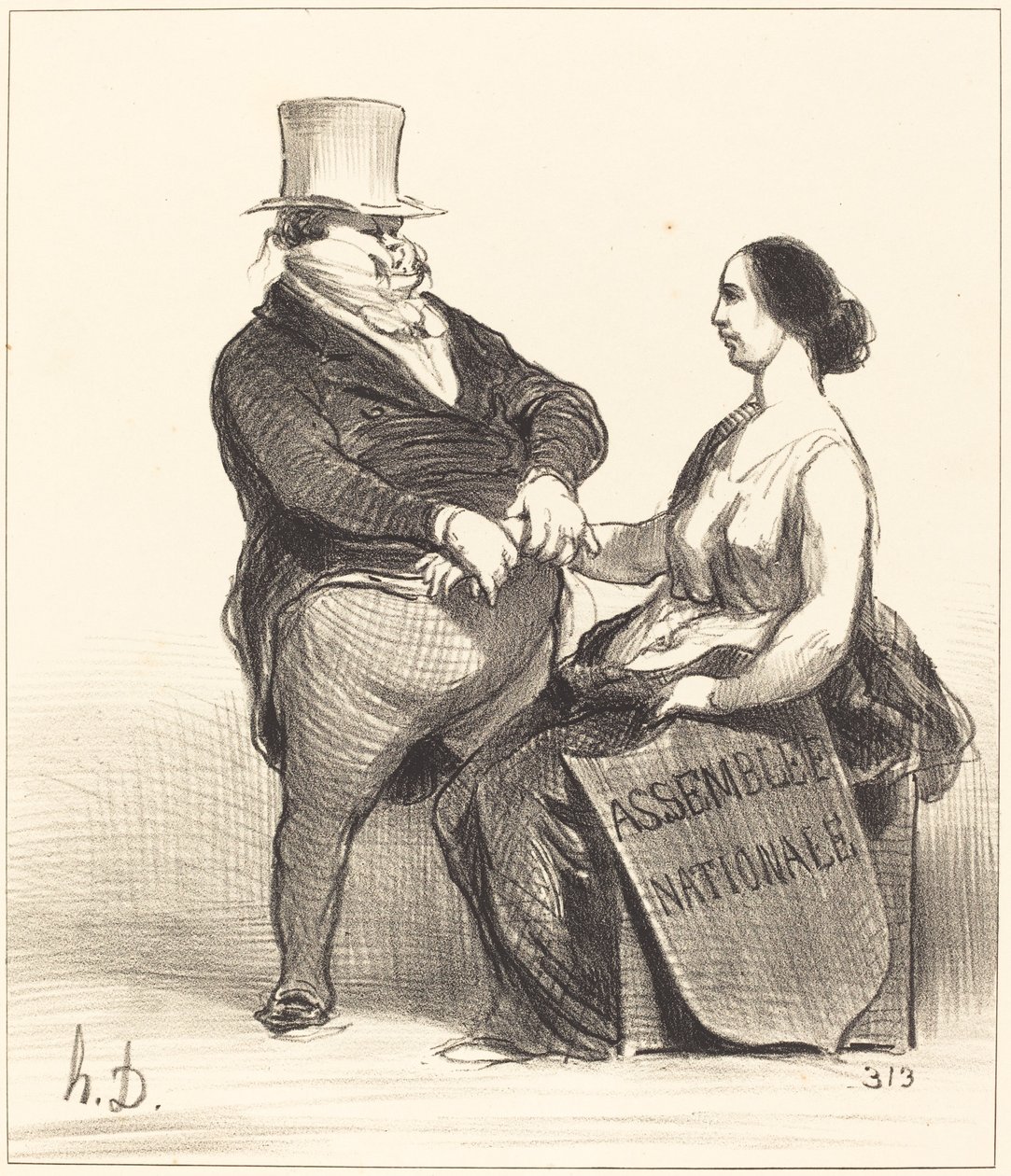 Doktore... nejsem tak nemocný... od Honoré Daumier