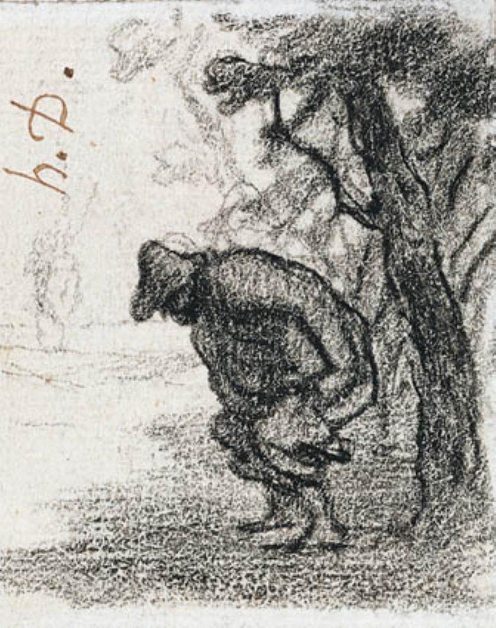 Don Quijote a Sancho Panza za stromem od Honoré Daumier