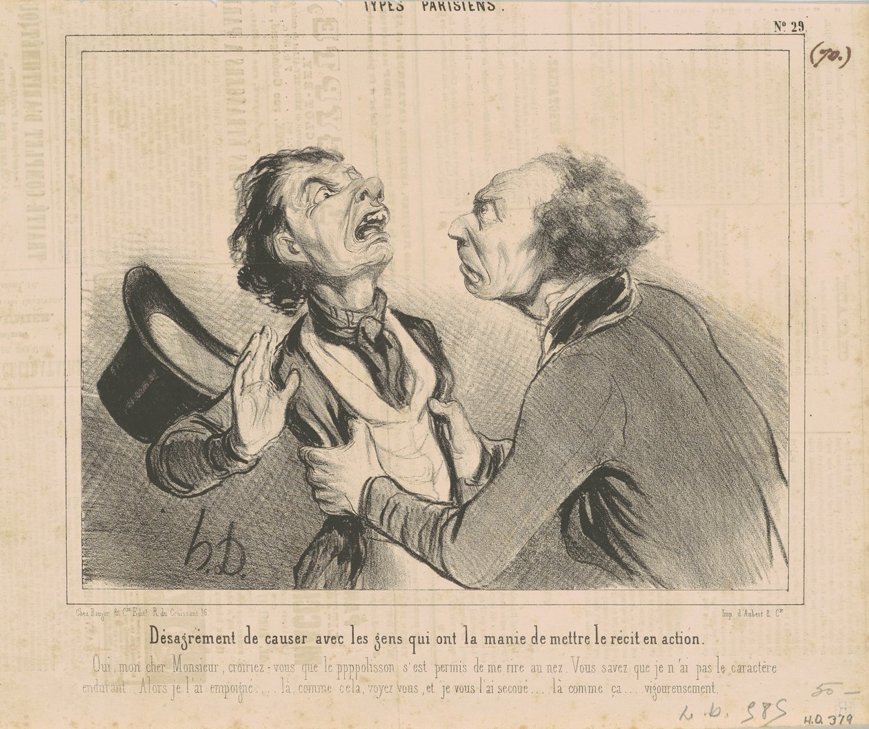 Nepříjemnost chatovat s lidmi... od Honoré Daumier
