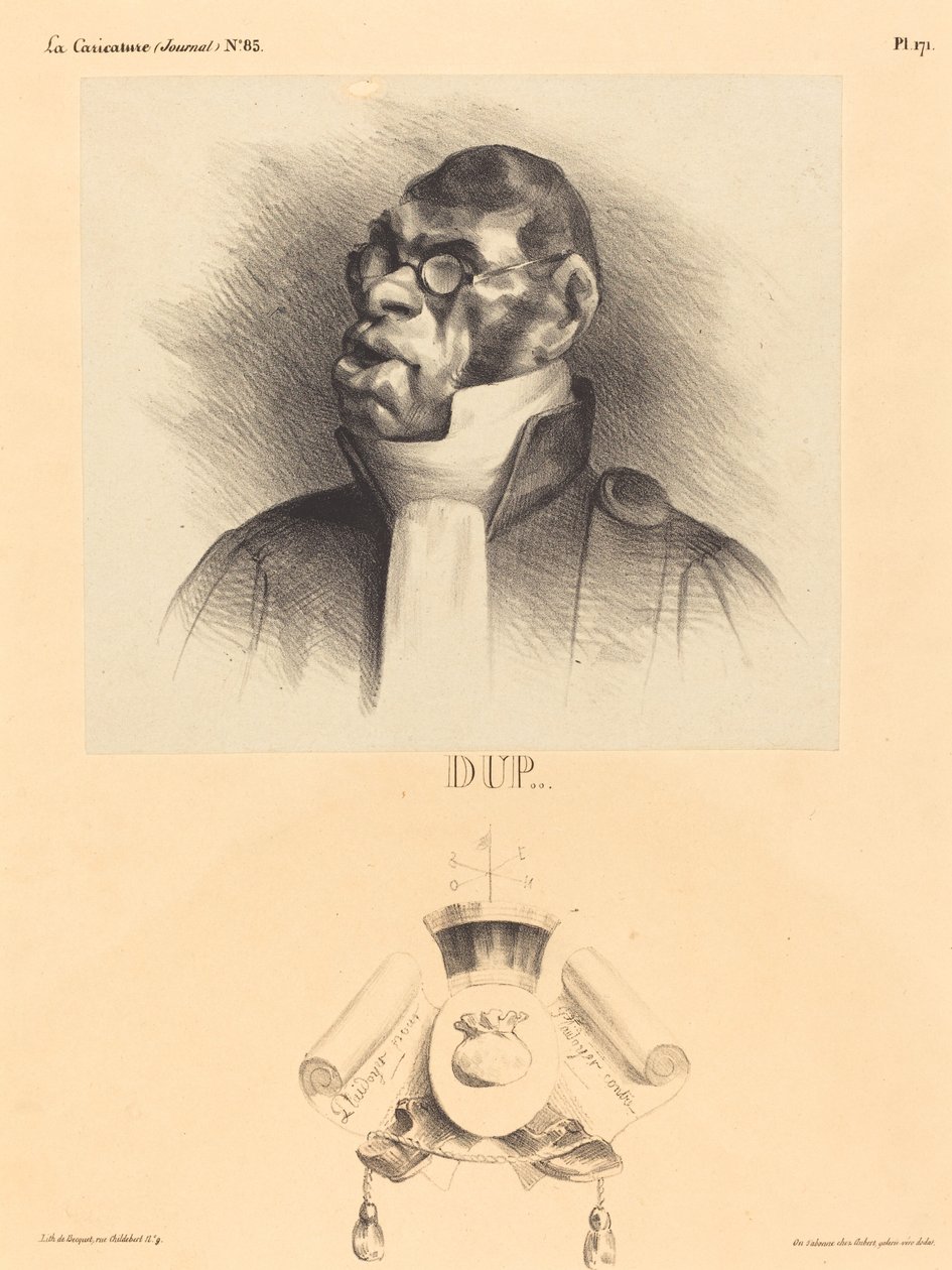 starší dupin od Honoré Daumier